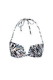 Animal Bandeau Bikini Top Flat Lay