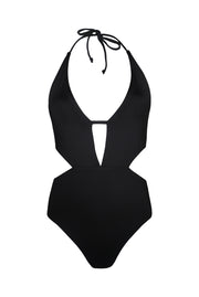 Black Cutout One Piece Flat Lay